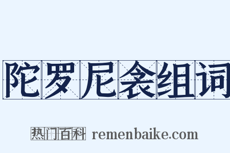 陀罗尼衾组词是什么意思的图片